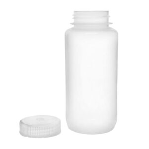 United Scientific® Unistore™ 33309 - Sample Containers with Lids - Laboratory Grade Polypropylene Wide Mouth Reagent Bottle - 16 Oz Bottles (500ml) Multi-Purpose Plastic Bottles with Lids, Pack of 12