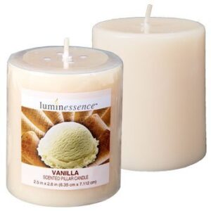 Luminessence Vanilla Pillar Candles, 2½"