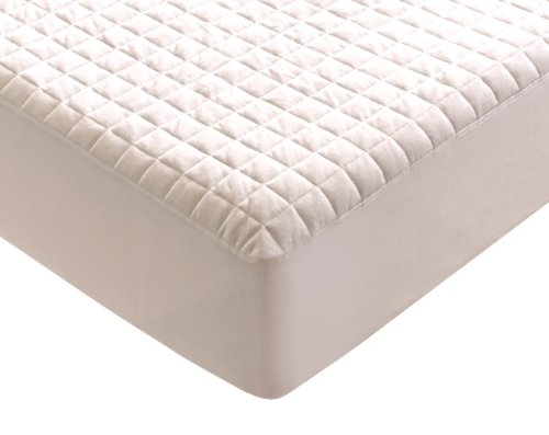 Mediflow Cotton Velour Waterproof 54 by 75-Inch Mattress Pad, Full