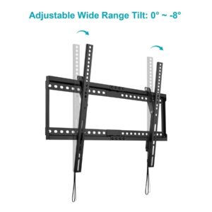 Monoprice Commercial Tilt TV Wall Mount Bracket for 32" to 55" TVs up to 165lbs, Max VESA 400x400, UL Certified