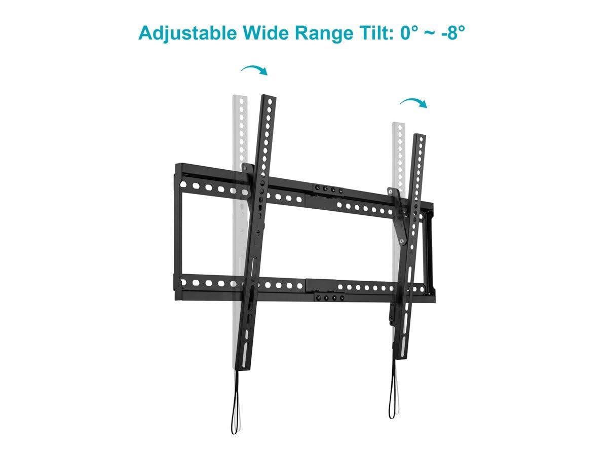 Monoprice Commercial Tilt TV Wall Mount Bracket for 32" to 55" TVs up to 165lbs, Max VESA 400x400, UL Certified