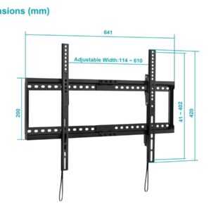 Monoprice Commercial Tilt TV Wall Mount Bracket for 32" to 55" TVs up to 165lbs, Max VESA 400x400, UL Certified