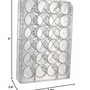 United Scientific™ F1004 Non-Sterile Polystyrene Well Pate | 24 Wells | Desinged for Laboratory, Classroom, or Home Use | Pack of 10