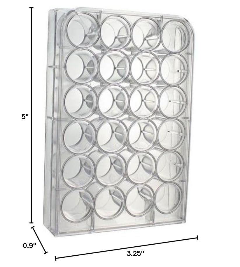 United Scientific™ F1004 Non-Sterile Polystyrene Well Pate | 24 Wells | Desinged for Laboratory, Classroom, or Home Use | Pack of 10