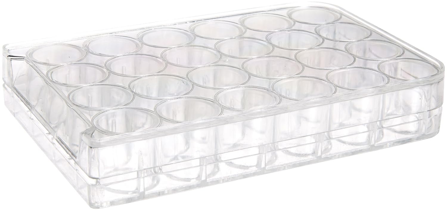 United Scientific™ F1004 Non-Sterile Polystyrene Well Pate | 24 Wells | Desinged for Laboratory, Classroom, or Home Use | Pack of 10