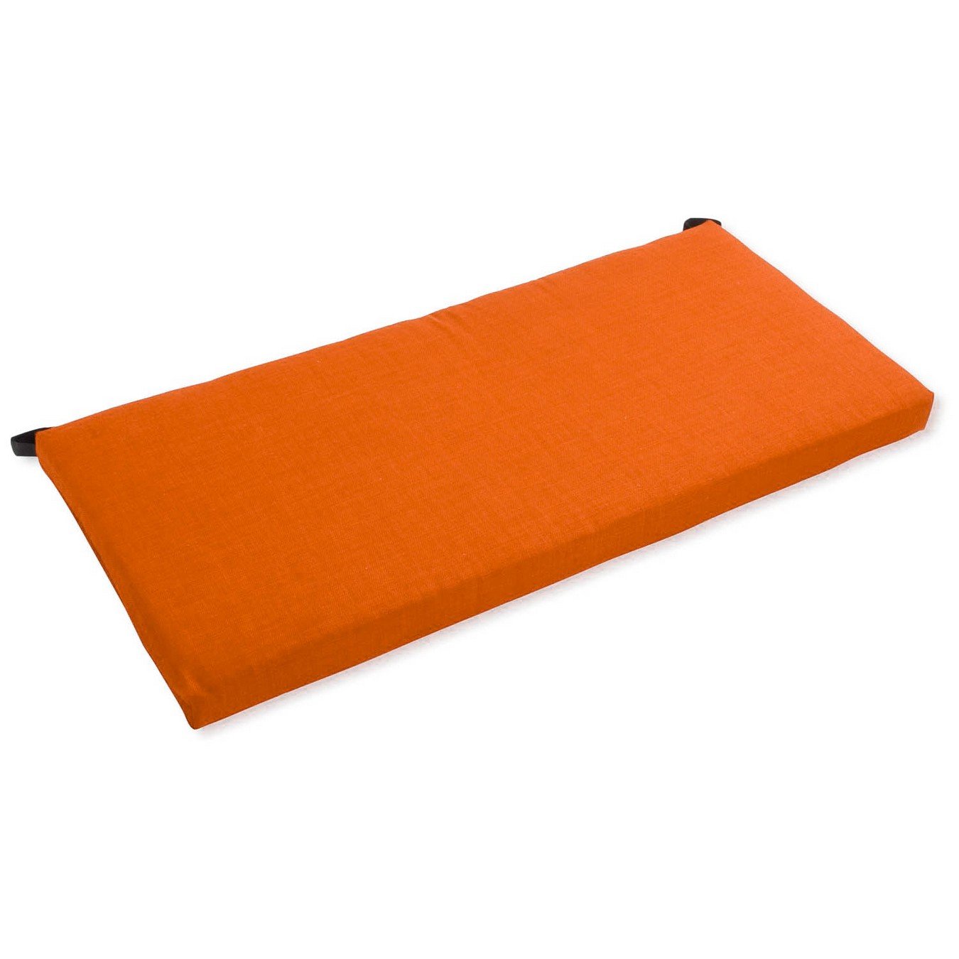 Blazing Needles Indoor/Outdoor Bench Cushion, 40" Wide, Tangerine Dream