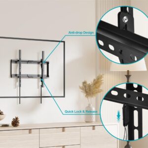 Monoprice Commercial Tilt TV Wall Mount Bracket for 32" to 55" TVs up to 165lbs, Max VESA 400x400, UL Certified