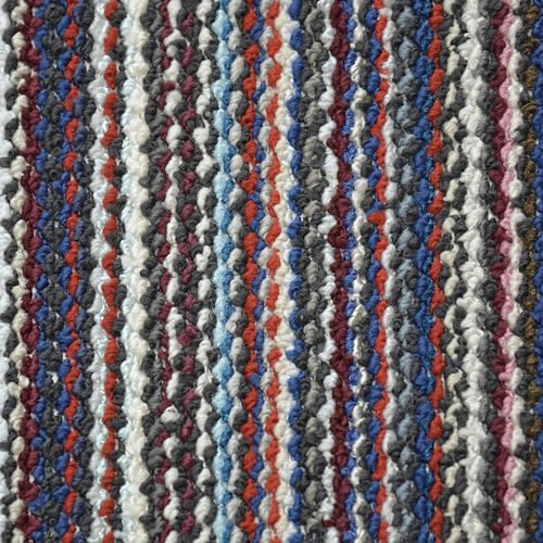 Garland Rug Carnival Area Rug, 5-Feet by 7-Feet, Random Multi-Color Stripes