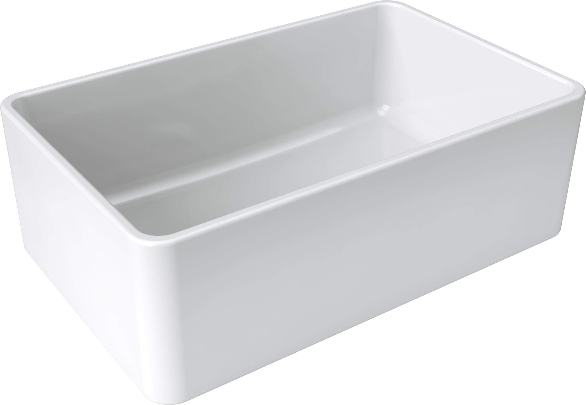 Fine fixtures Sutton Fireclay sink, 30" Apron Front Farmhouse Kitchen Sink. Solid (Not Hollow)