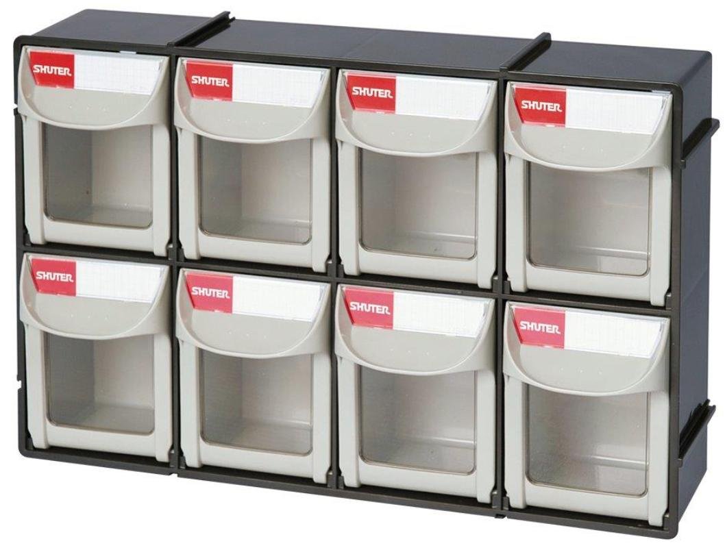 Shuter 1010017 Bins Flip Outs 8 Compartment