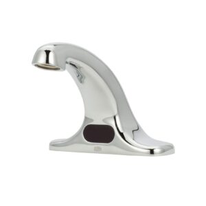 zurn z6915-xl-mv aquasense centerset sensor faucet with 0.5 gpm aerator, mixing valve, and 4" deck-mount spout in chrome