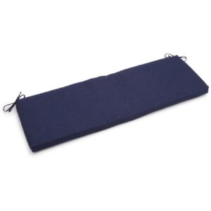 blazing needles indoor/outdoor bench cushion, 51" wide, azul