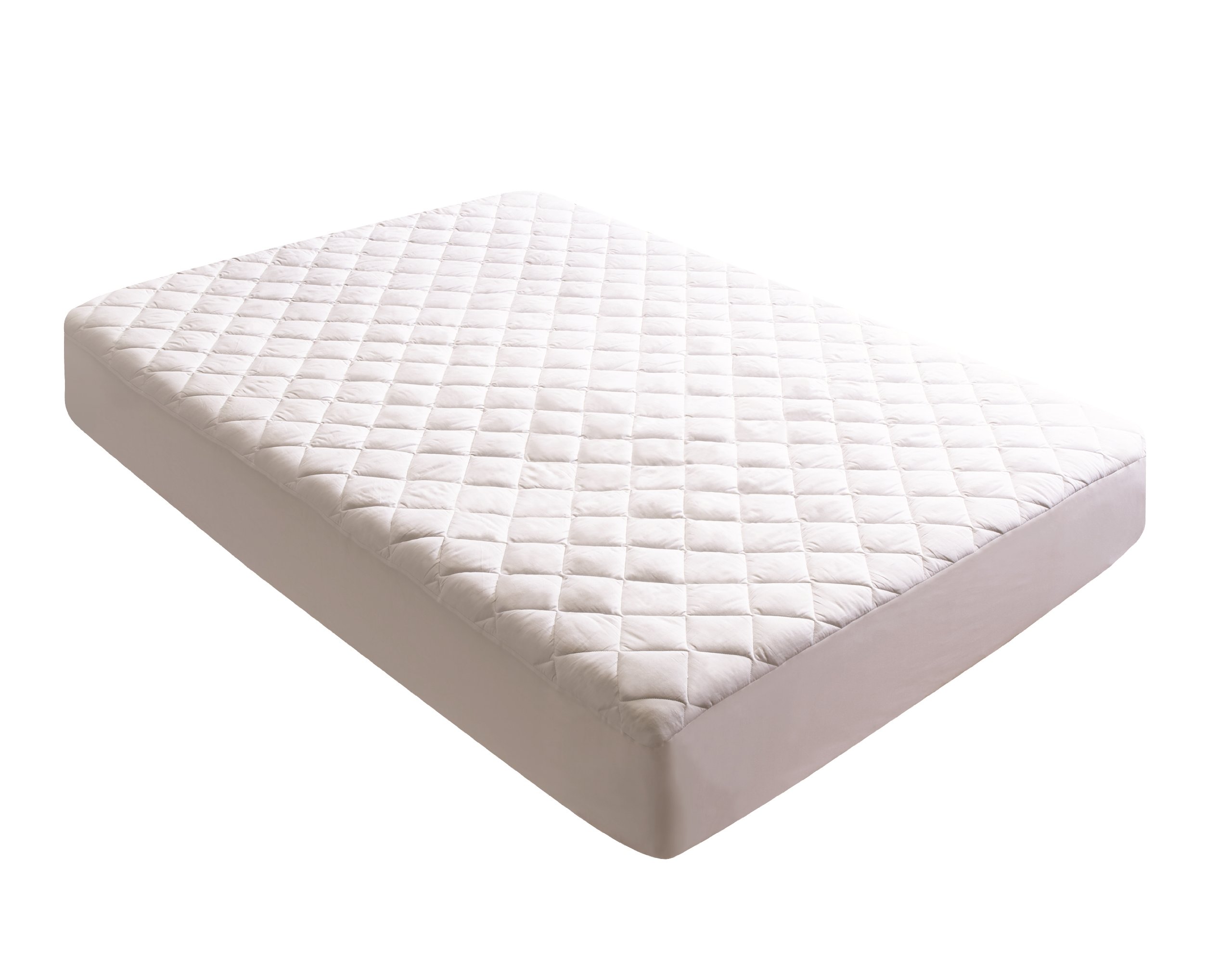 Mediflow Cotton Classic 54 by 75-Inch Mattress Pad, Full, White