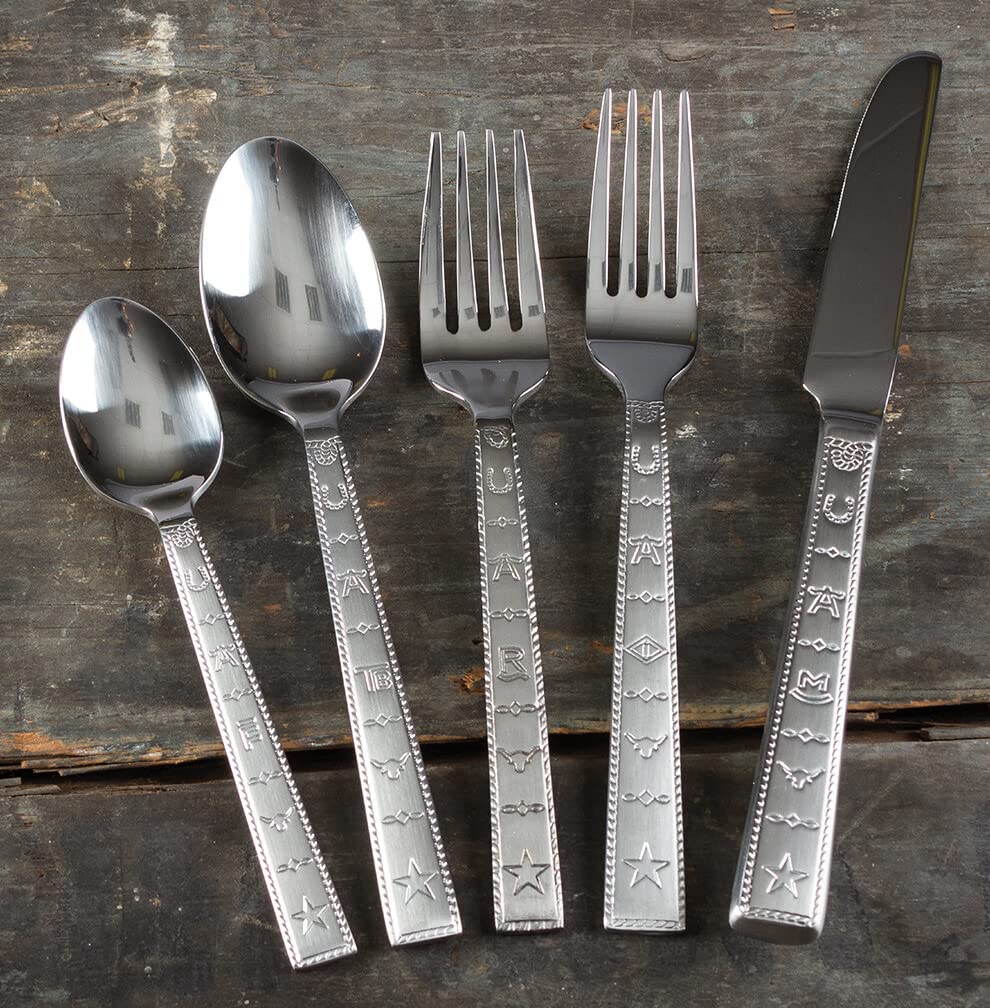 Western Brands Stainless Flatware, 20 Piece Set