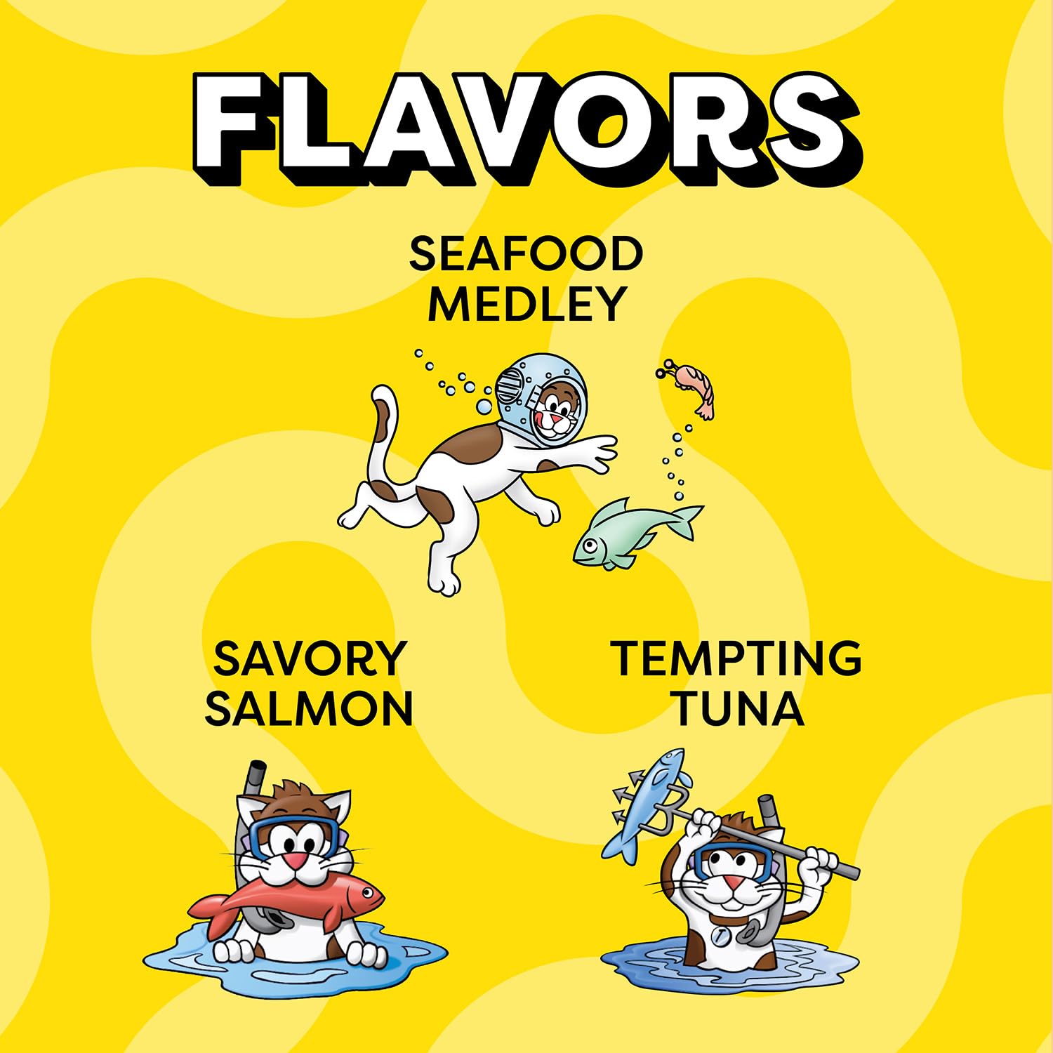 Temptations Classic Crunchy and Soft Cat Treats Seafood Lovers Variety Pack, 3 oz., Pack of 6