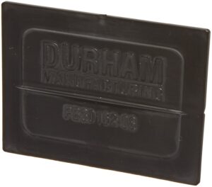 durham pb30162-08 polypropylene horizontal divider for pb30210-21 and pb30220-21 hook-on bins, 1/4" length x 5" width x 2-3/4" height, black (pack of 6)