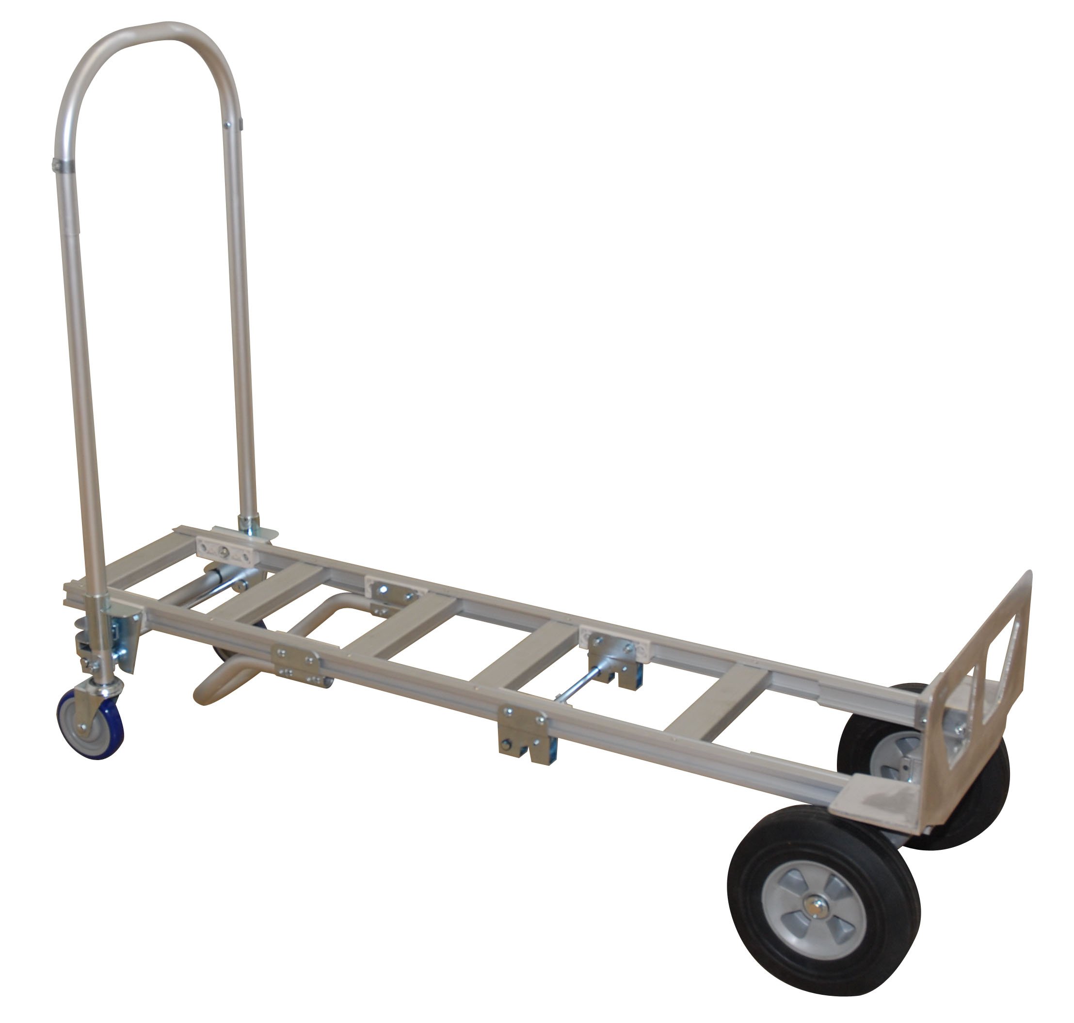 Wesco Spartan Economy Aluminum 2-in-1 Sr. Truck, Solid Rubber Wheels, 22x61.5x19