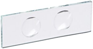 united scientific cstk02 glass thick cavity slides, 2 concavities (pack of 12)