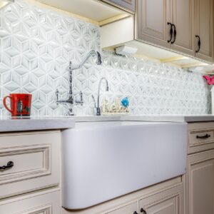 Fine fixtures Sutton Fireclay sink, 30" Apron Front Farmhouse Kitchen Sink. Solid (Not Hollow)