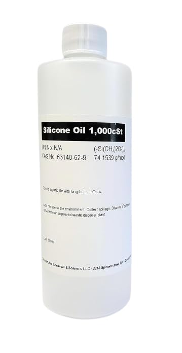 Silicone Oil 1,000cst 500ml (16oz) High Purity