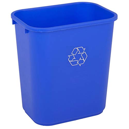 Highmark Recycling Bin, 7 Gallons, Blue, WB0188