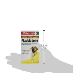 Vetzyme Bob Martin High Strength Flexible Joint for Dogs, 30 Tablets, Tasty Chicken Bites