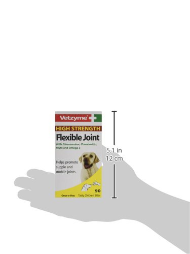 Vetzyme Bob Martin High Strength Flexible Joint for Dogs, 30 Tablets, Tasty Chicken Bites