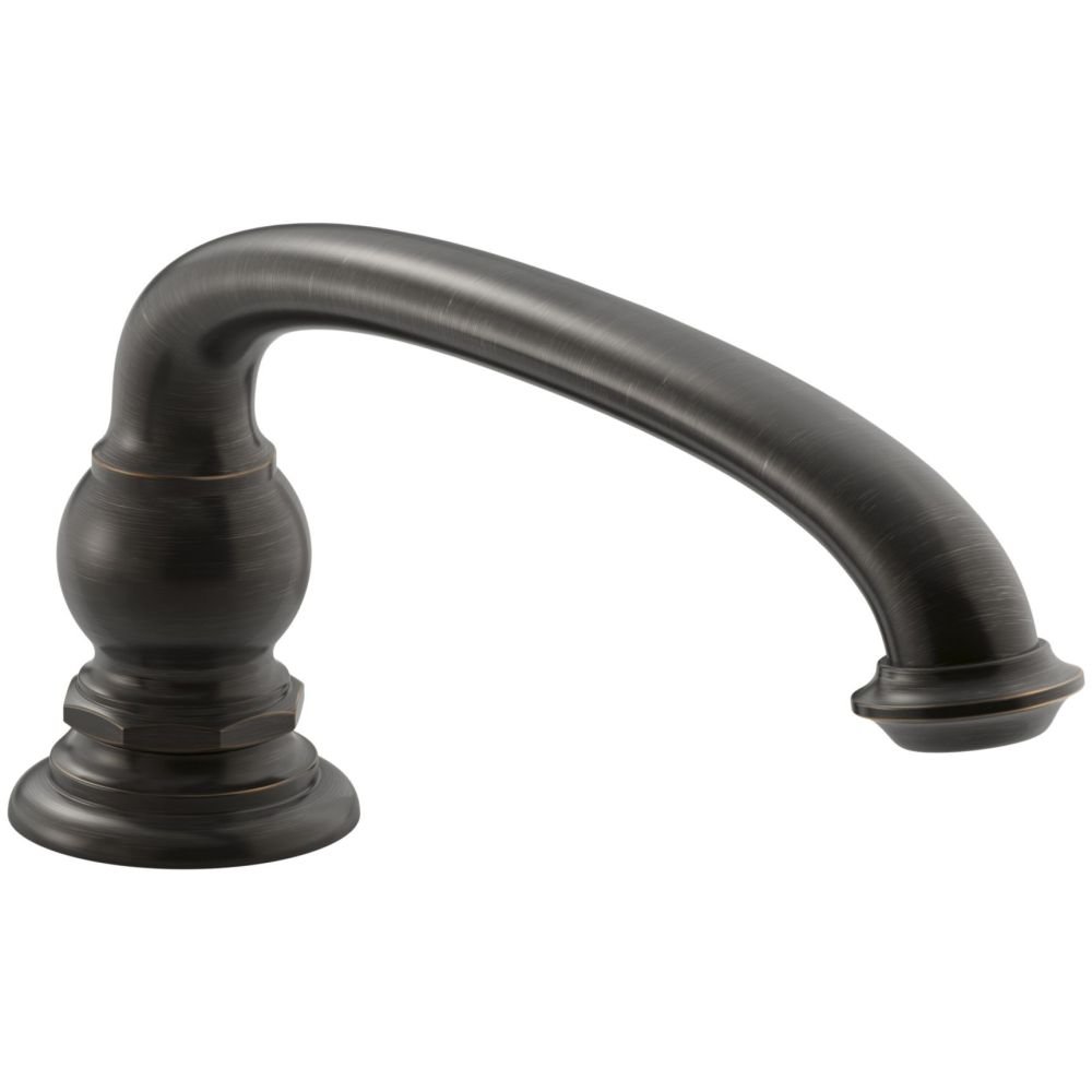 KOHLER K-72778-2BZ Artifacts Deck-Mount Bath Spout with Arc Design, Less Handles, Oil-Rubbed Bronze