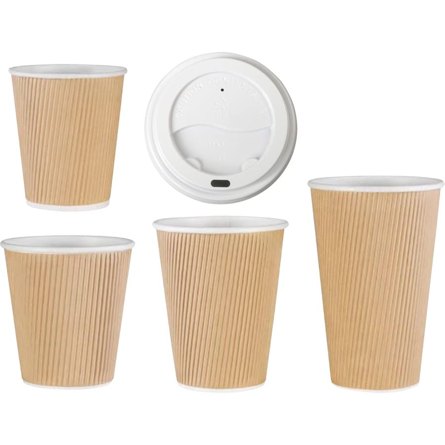 Genuine Joe GJO11259CT Polystyrene Protective Hot Cup Lid, White (Carton of 1000)