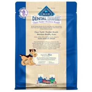 Blue Buffalo Dental Bones Large Natural Dental Chew Dog Treats Bag