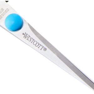 Westcott 5 inch Easy Grip Left Handed Soft Grip Scissor - Black/Blue - Black-Blue