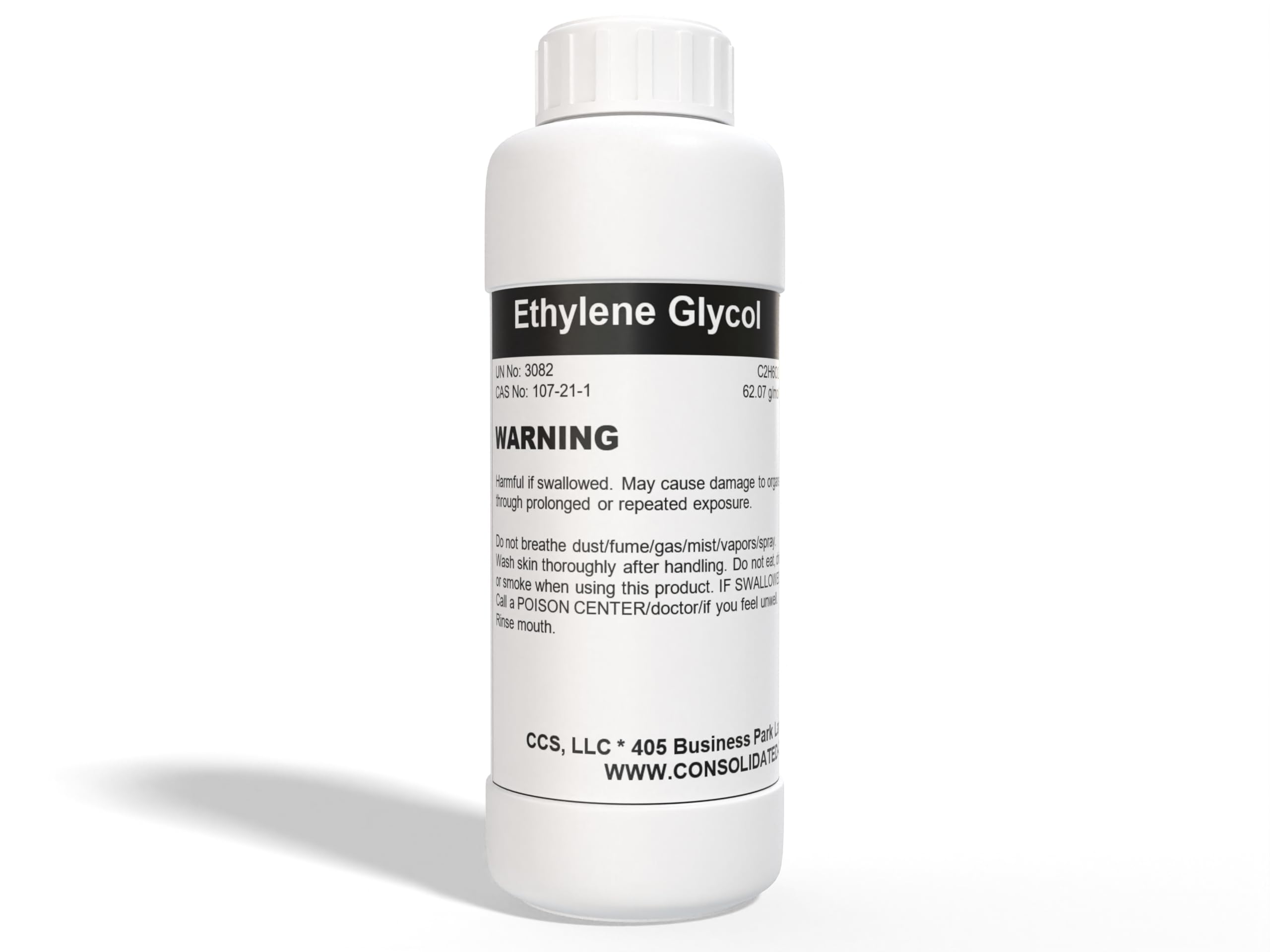 Ethylene Glycol High Purity - New Tamper-Evident Sealed Bottles 1000ml (32oz)