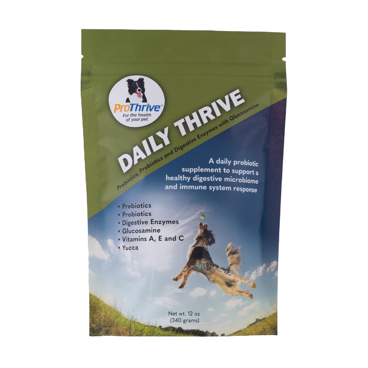 Animal Health Solutions - Pro-Thrive, Enhances Overall Health and Digestion for Any Dog (12 oz)