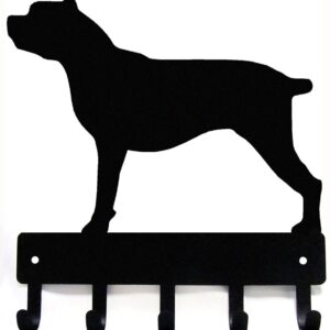 The Metal Peddler Cane Corso Key Holder for Wall - Small 6 inch Wide with 5 Hooks - Made in USA