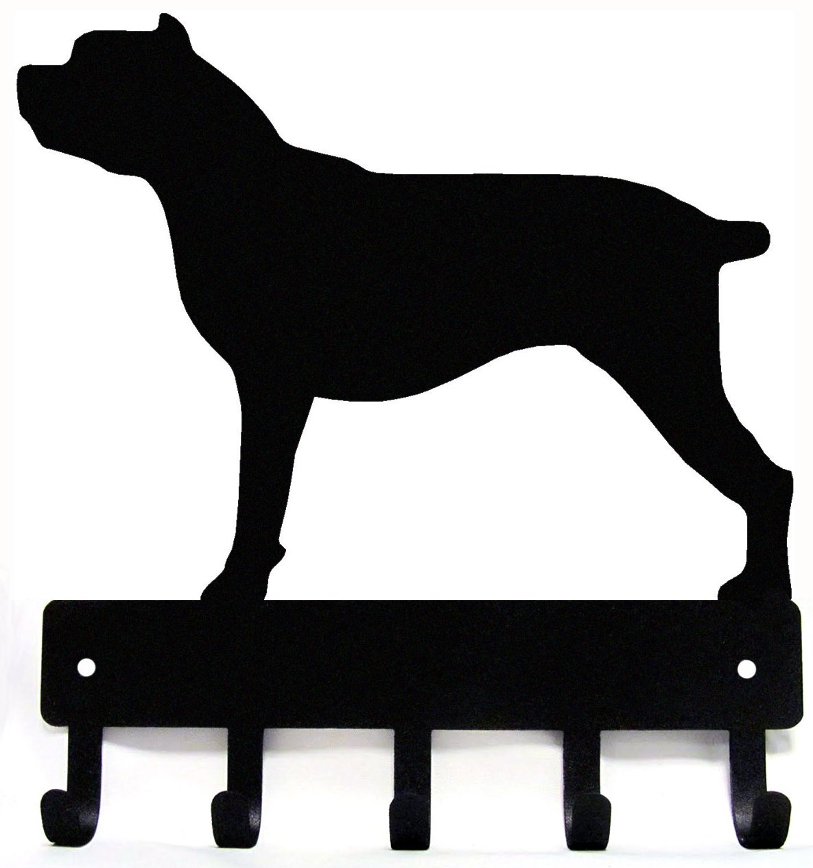 The Metal Peddler Cane Corso Key Holder for Wall - Small 6 inch Wide with 5 Hooks - Made in USA