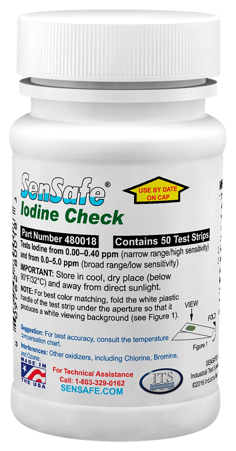 Industrial Test Systems 480018 SenSafe Iodine Test