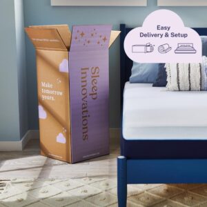 Sleep Innovations Marley 12 Inch Cooling Gel Memory Foam Mattress, Cal King Size, Bed in a Box, Medium Firm Support