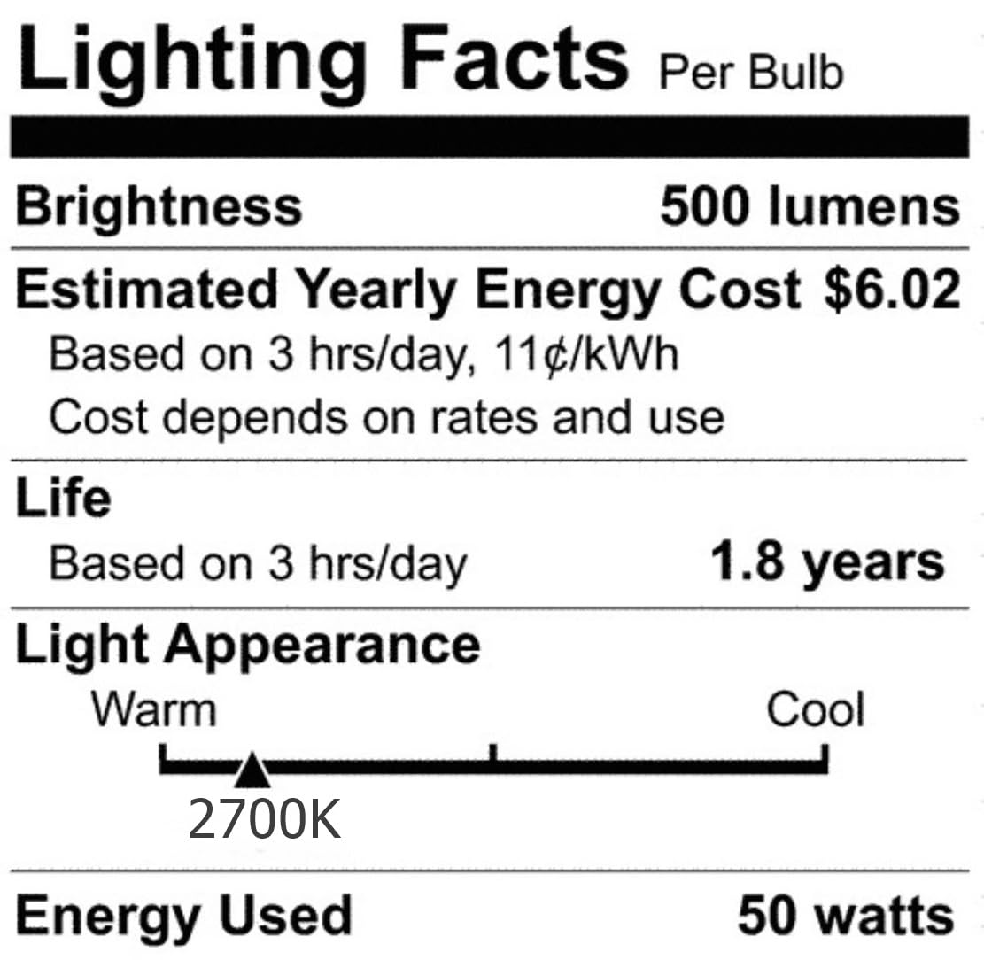 Anyray 1-Bulb HR16 120V 50W E26 MR-16 50 Watts JDR C Halogen Bulb Lamp EXN Flood with Lens (50 Watts)