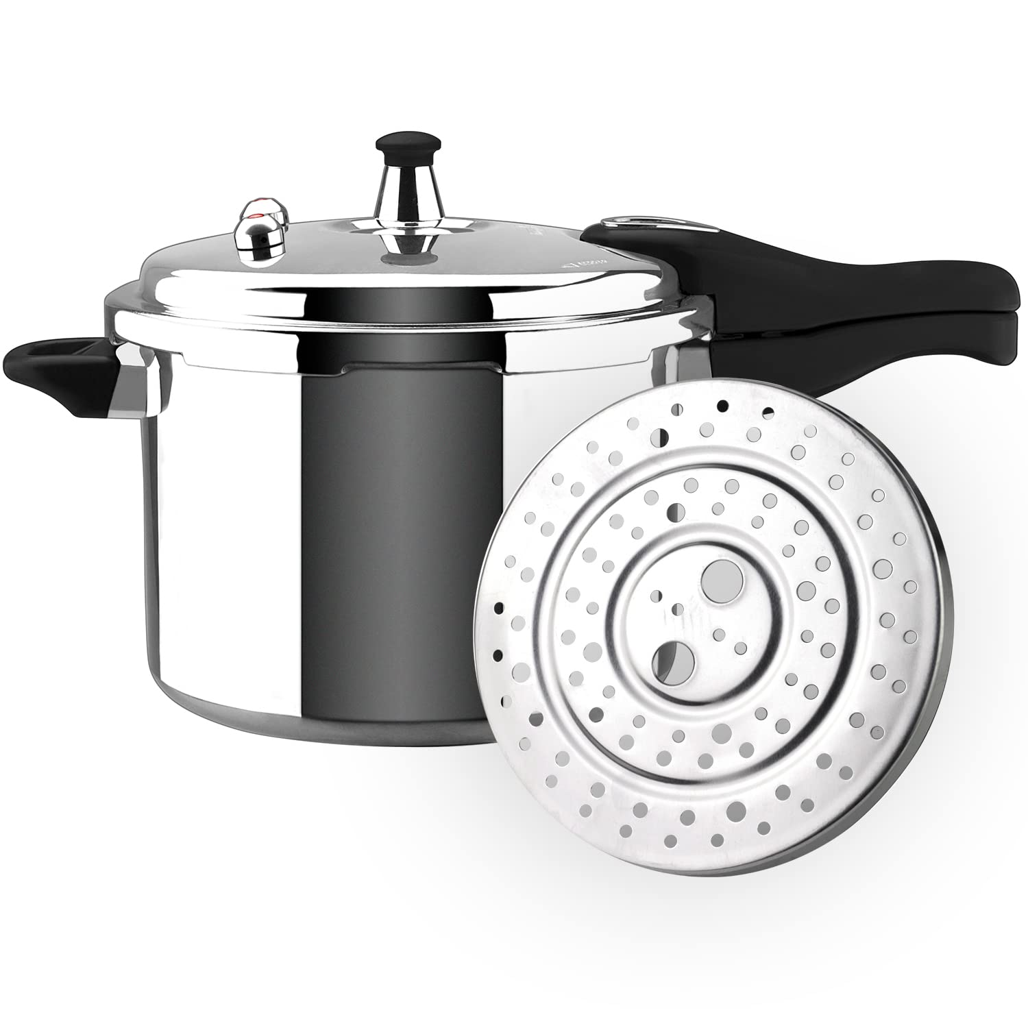 Magefesa® Avant Pressure Cooker, 6.2 Quart, made of very resistant aluminum, compatible with gas, electric, ceramic stoves, pressure canner, canning cooker pot, stove top instant fast cooking