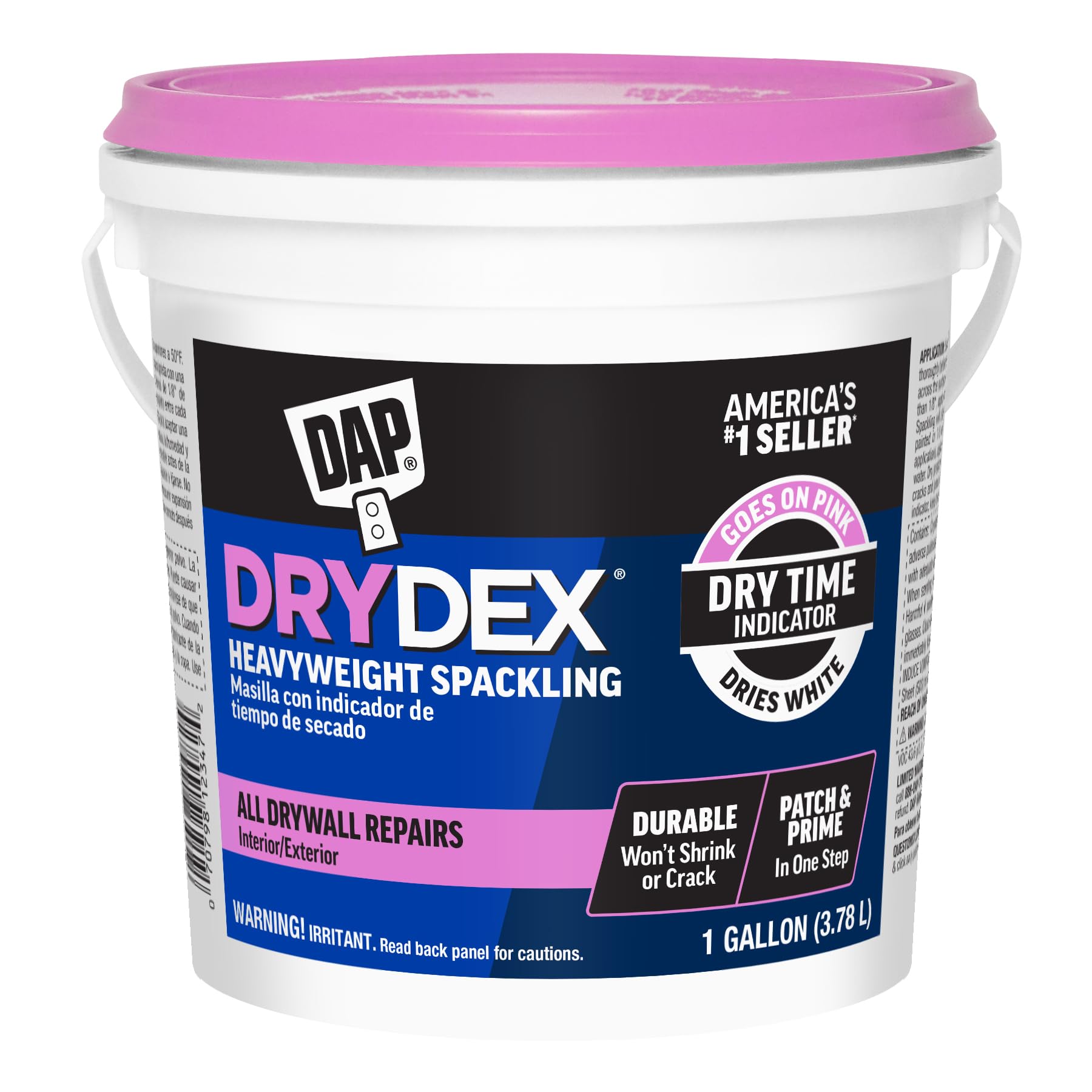 DAP 7079812347 Drydex Spackling Ga Raw Building Material, 1 Gal, Pink/White