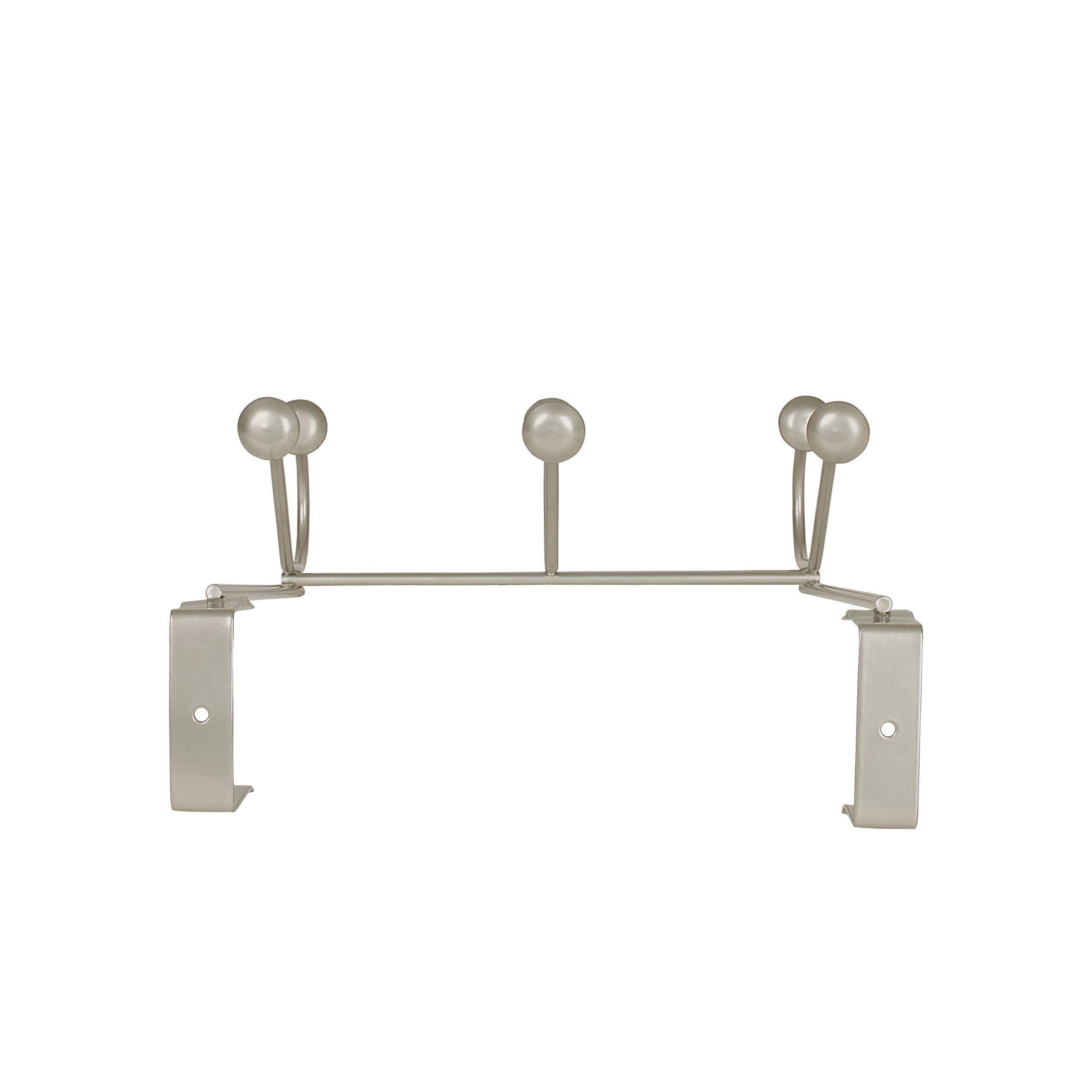 Spectrum Diversified Windsor Over The Door 3-Hook Rack, Satin Nickel