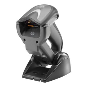 HP Wireless Bluetooth 1D 2D Barcode Scanner with USB Kit and Charging Base Station, E6P34AA