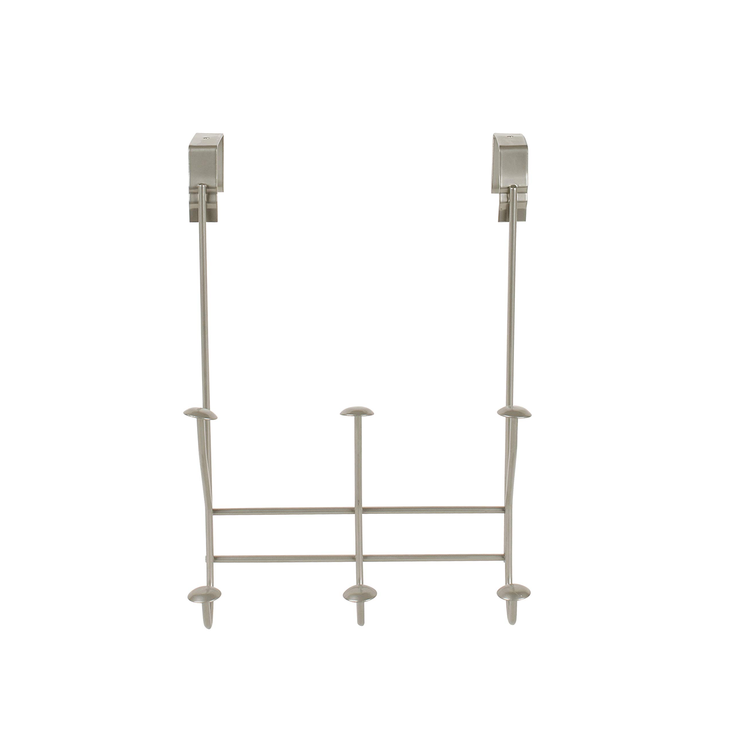 Spectrum Diversified Windsor Over The Door 3-Hook Rack, Satin Nickel