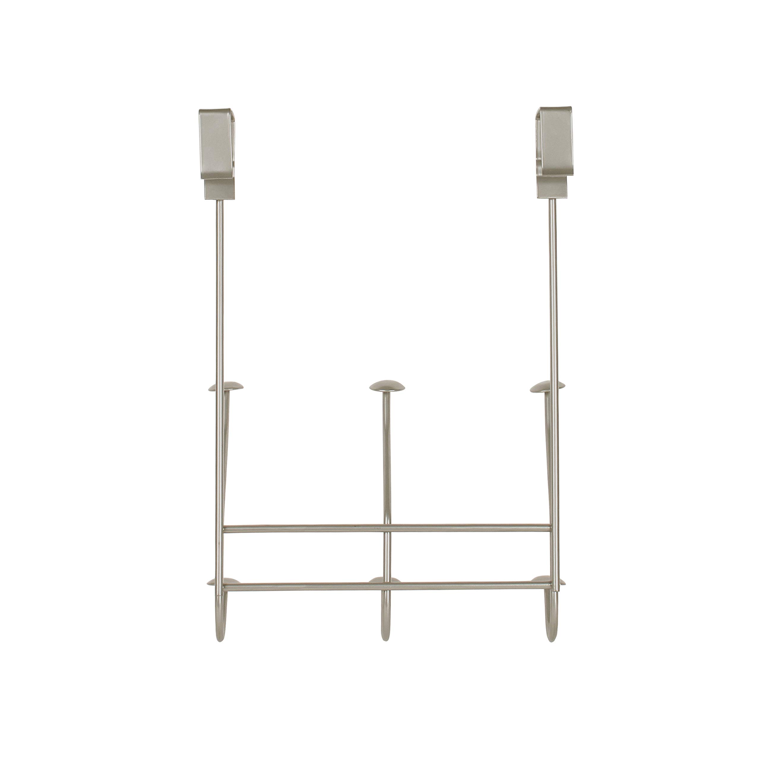 Spectrum Diversified Windsor Over The Door 3-Hook Rack, Satin Nickel