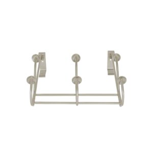 Spectrum Diversified Windsor Over The Door 3-Hook Rack, Satin Nickel