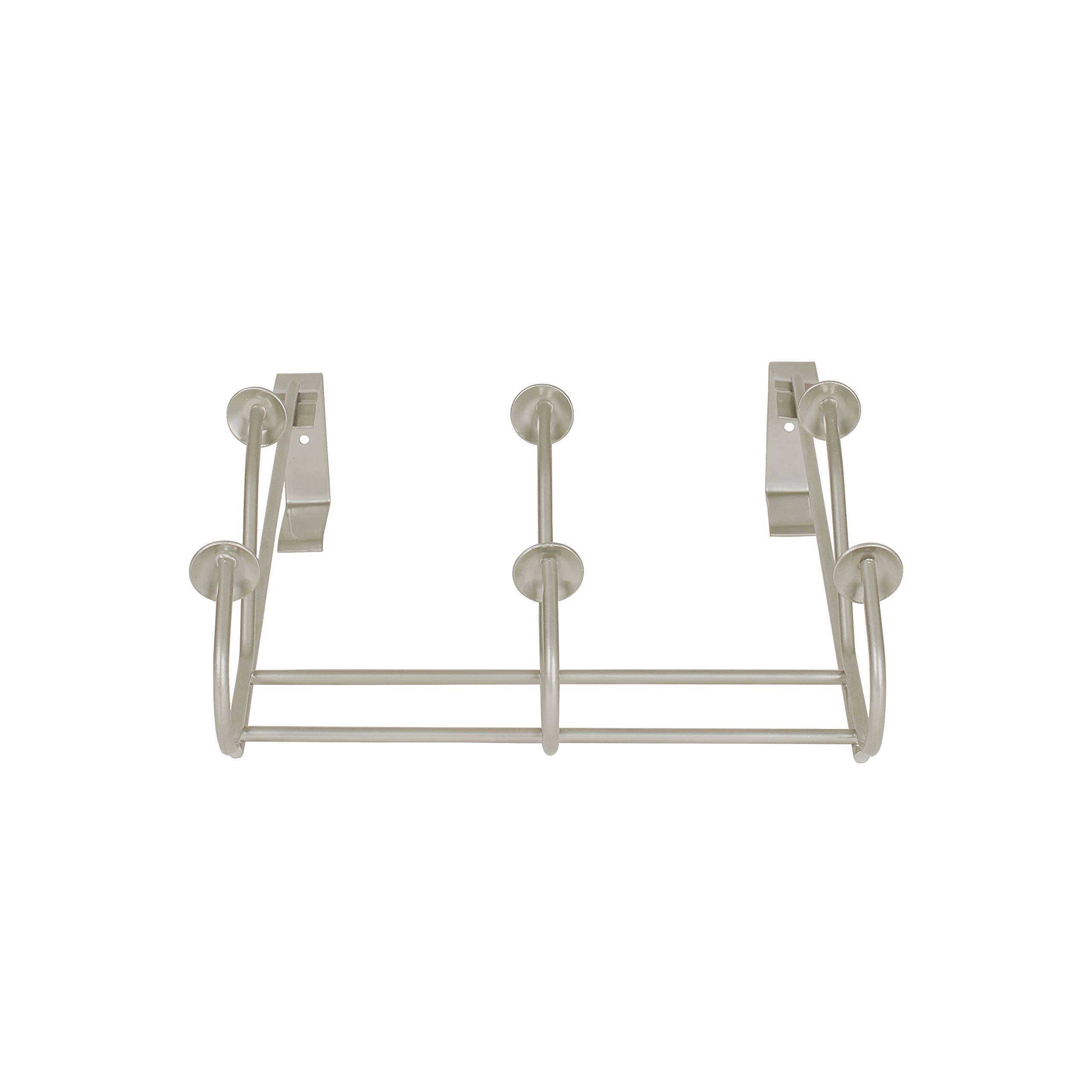 Spectrum Diversified Windsor Over The Door 3-Hook Rack, Satin Nickel