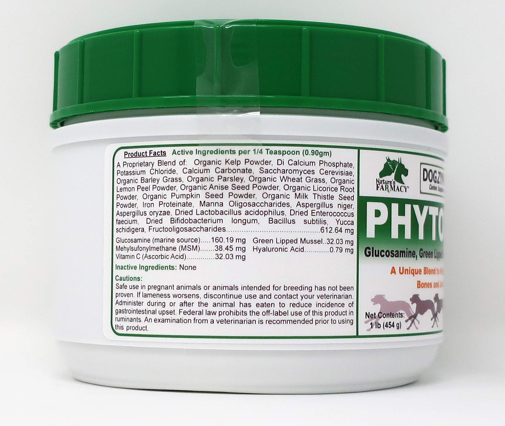 Dogzymes Phyto Flex - Glucosamine, Chondroitin, MSM and Hyaluronic Acid… (1 Pound)