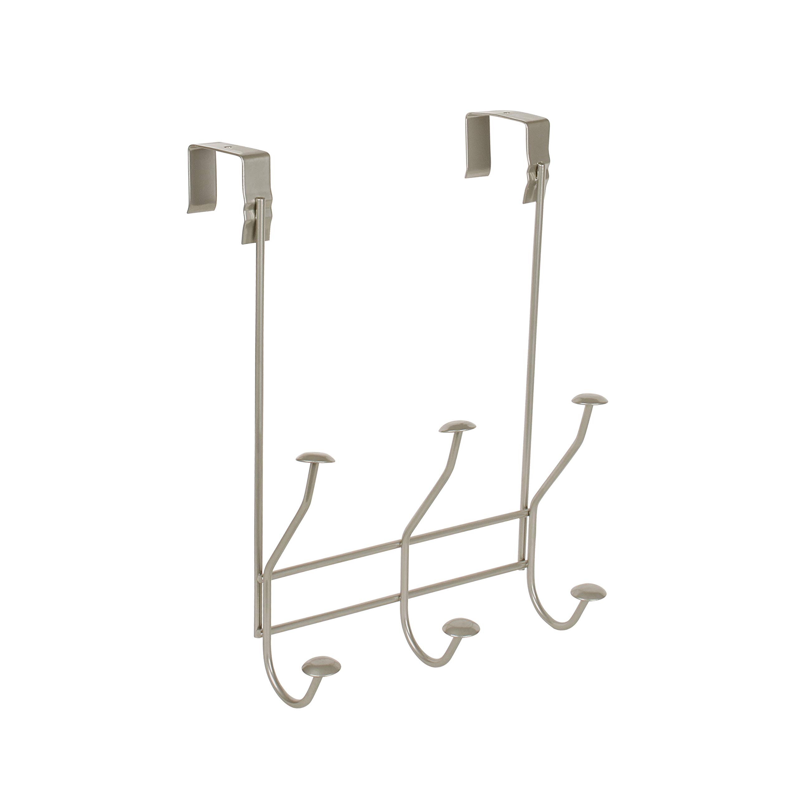 Spectrum Diversified Windsor Over The Door 3-Hook Rack, Satin Nickel