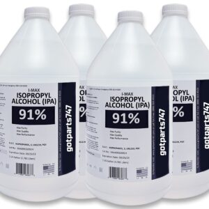 Isopropyl Alcohol - IPA 91% (4-1 Gallon) High Purity - Made in USA