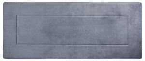 fabbrica home ultra-soft extra-thick high density memory foam (2 feet by 5 feet, slate gray)